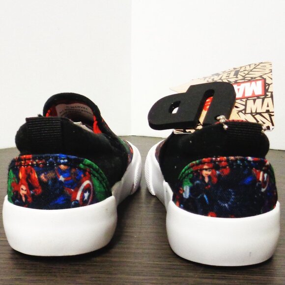 Brand New Ground Up Marvel Heros Toddler 8 Multi-color Slip-ons. MHTSO8 F55 - Picture 6 of 7